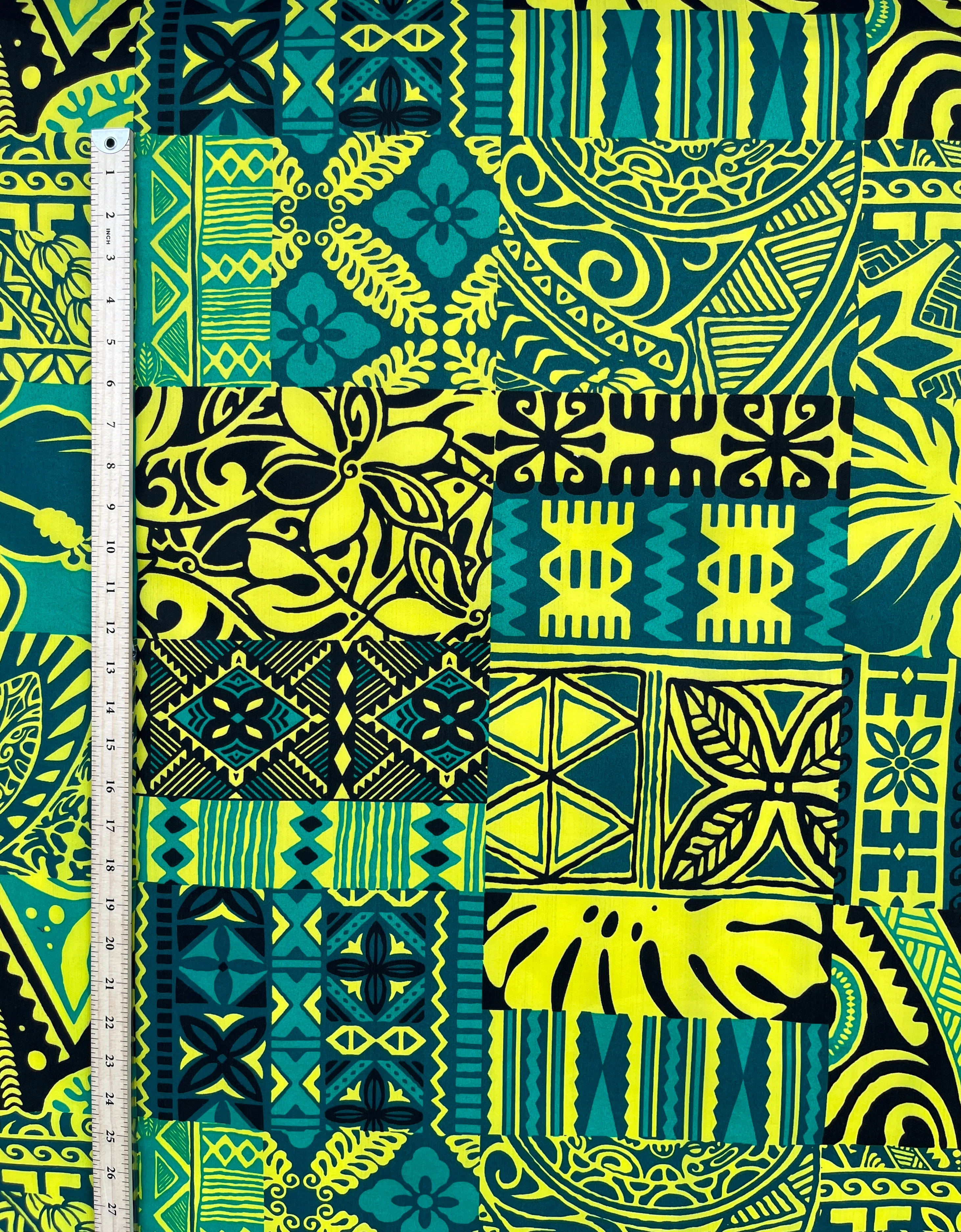 Traditional Polynesian Tapa Design Polyester Fabric # 3 | Islands Fabric - Image 9