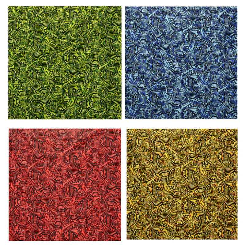 Traditional Polynesia Tattoo All Over Fan design Poly Cotton Fabric | Islands Fabric - Image 5