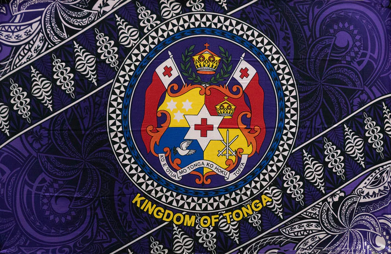 Kingdom of Tonga Seal Tribal Polyester Sarong | Islands Fabric - Image 4