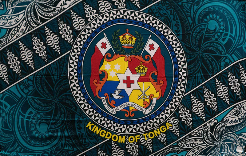 Kingdom of Tonga Seal Tribal Polyester Sarong | Islands Fabric - Image 5