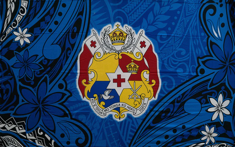 Kingdom of Tonga Seal Tiare Polyester Sarong | Islands Fabric - Image 7