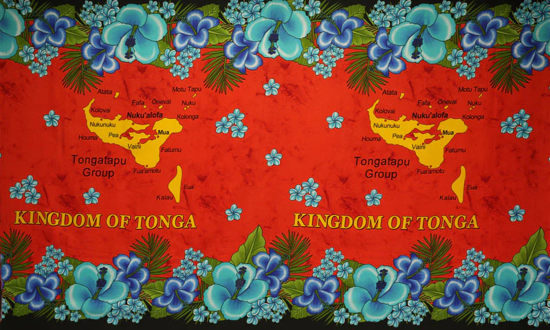 Kingdom of Tonga Islands Sarong | Islands Fabric - Image 4