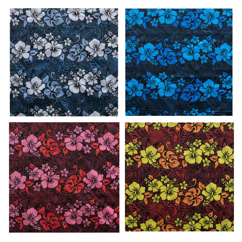 Hibiscus/Plumeria/Monstera Leaf Polyester Fabric | Islands Fabric - Image 8