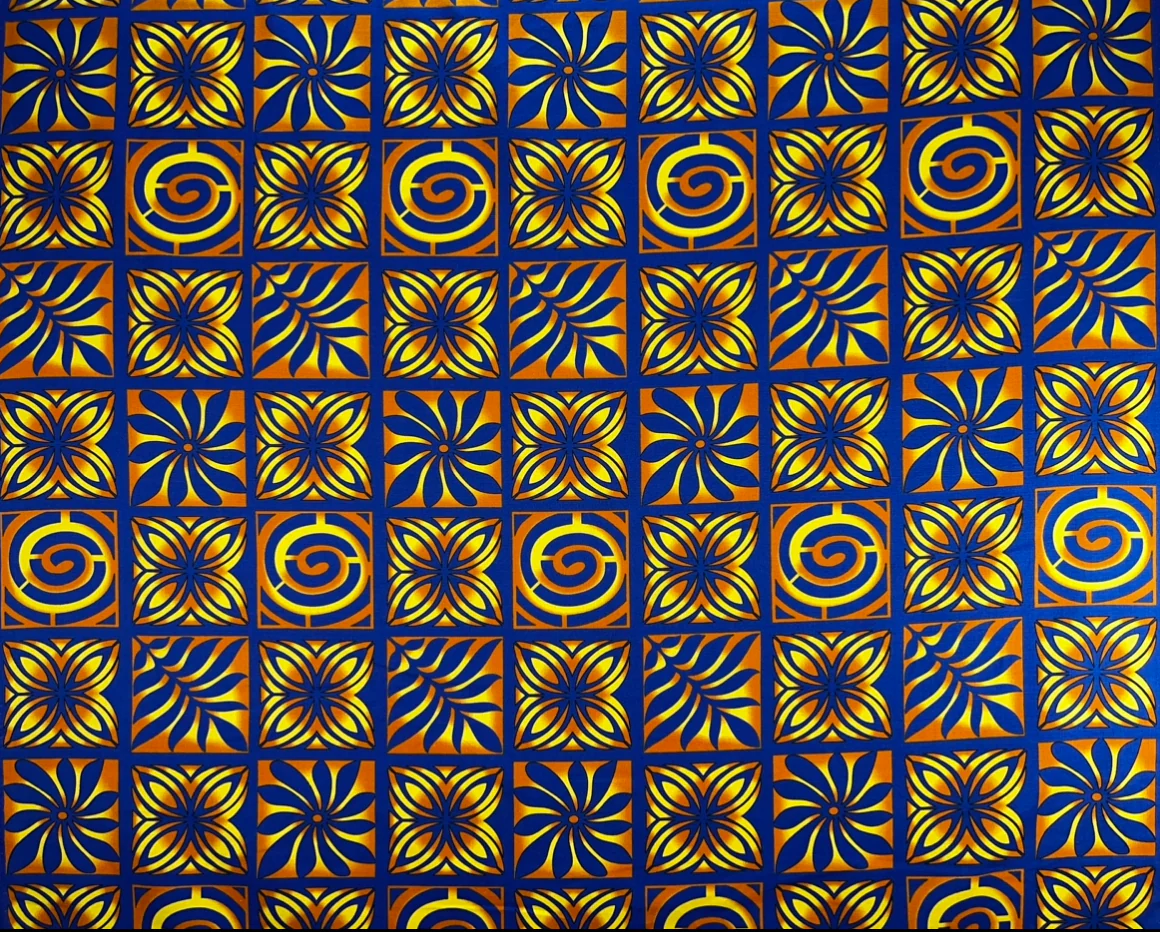 Traditional Polynesian Tapa Checkered Design Cotton Light Barkcloth Fabric | Islands Fabric - Image 7