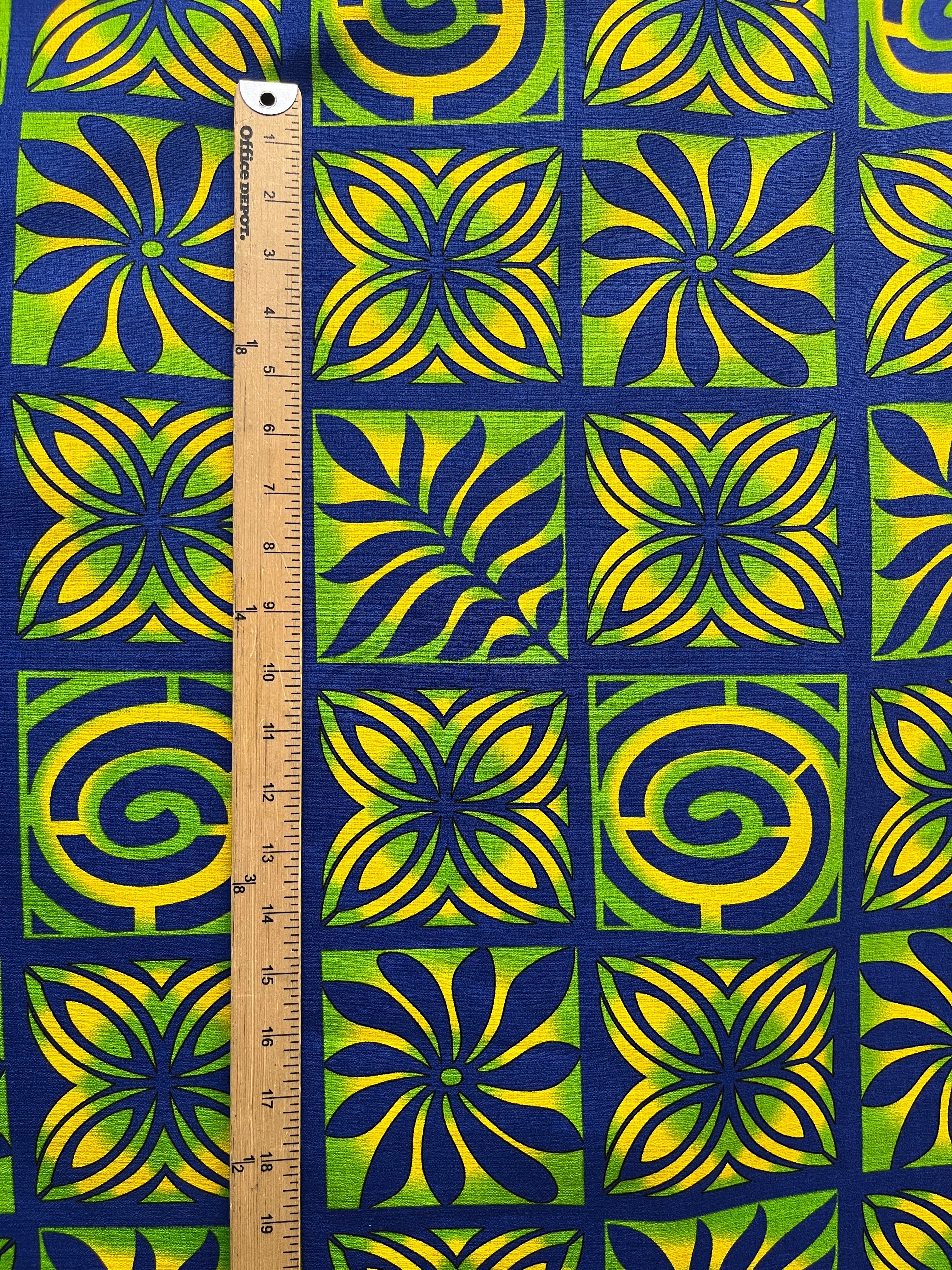 Traditional Polynesian Tapa Checkered Design Cotton Light Barkcloth Fabric | Islands Fabric - Image 9