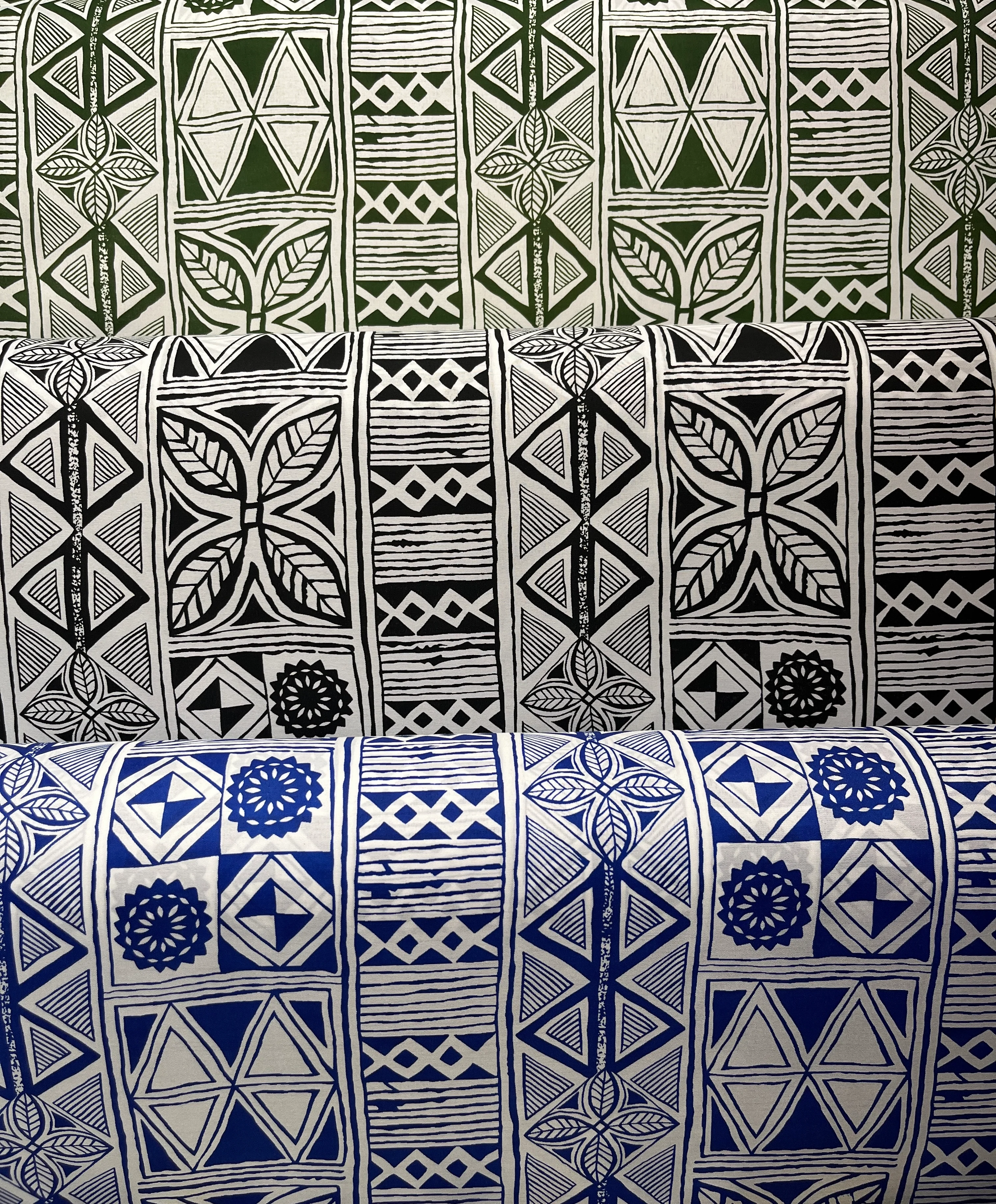 Traditional Polynesian Tapa Polyester Fabric | Islands Fabric - Image 3