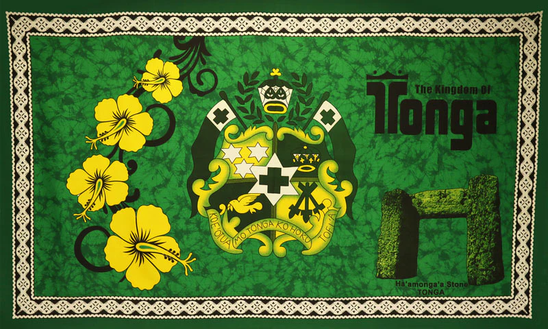 Kingdom of Tonga Ha’amonga ‘a Maui Sarong | Islands Fabric - Image 4