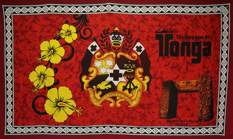 Kingdom of Tonga Ha’amonga ‘a Maui Sarong | Islands Fabric - Image 5