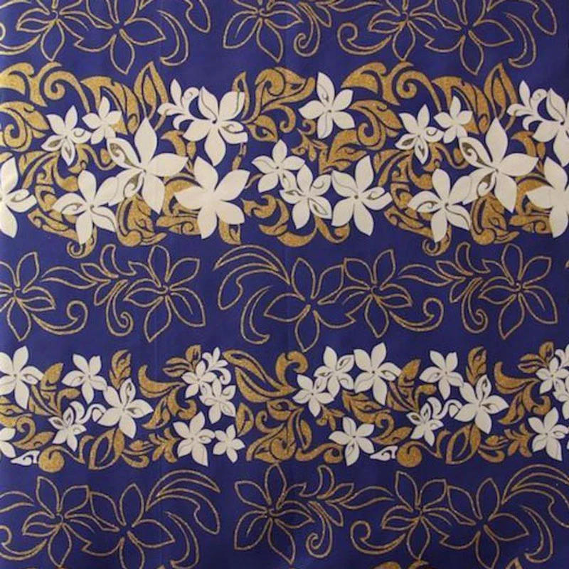 Tiare Garden Glitter Polyester Fabric | Islands Fabric - Image 5