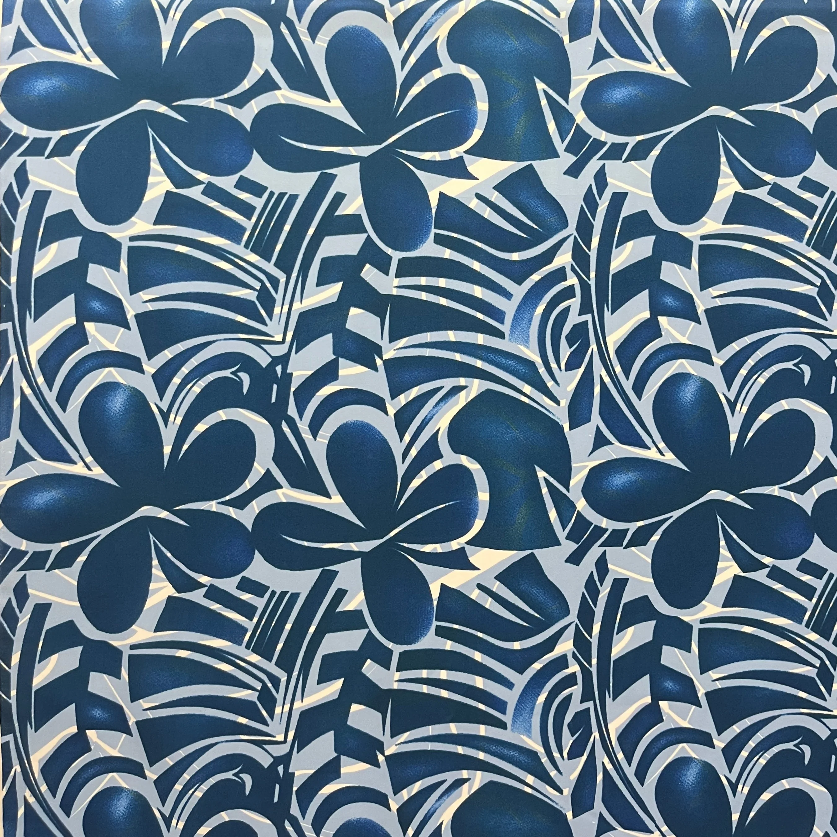 Plumeria Flower Polyester Fabric | Islands Fabric - Image 4