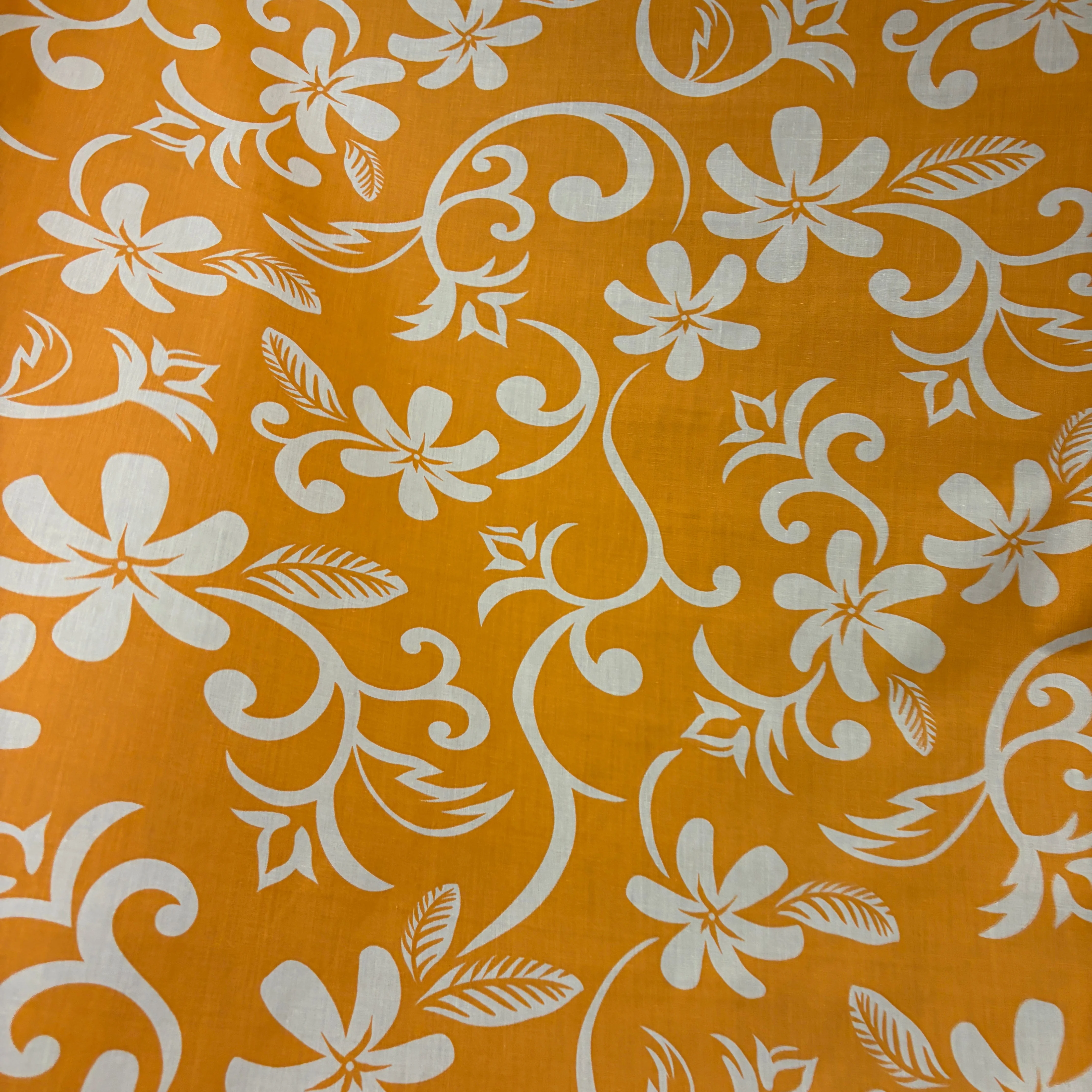 Plumeria Vine Poly Cotton Fabric | Islands Fabric - Image 3