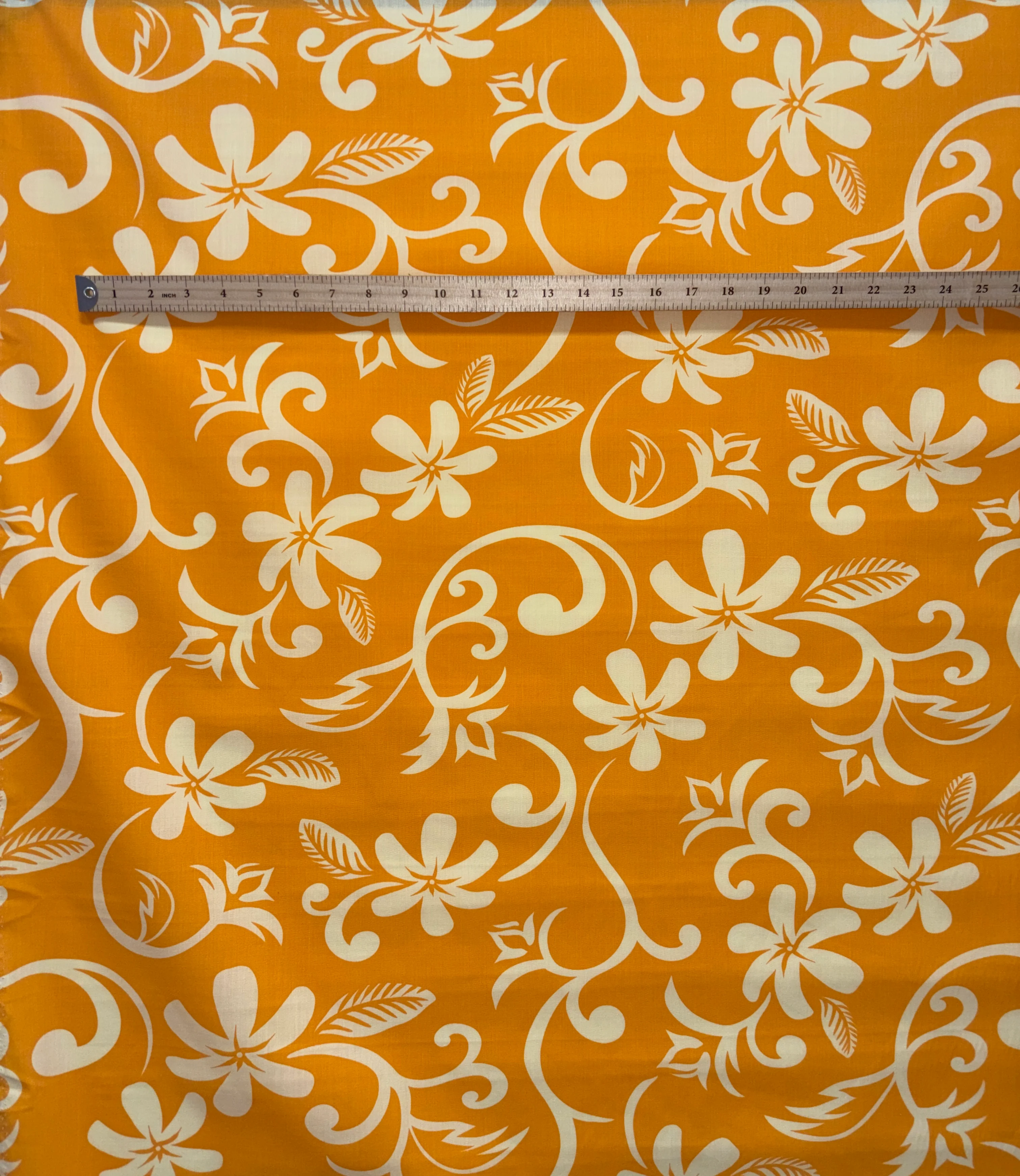 Plumeria Vine Poly Cotton Fabric | Islands Fabric - Image 4