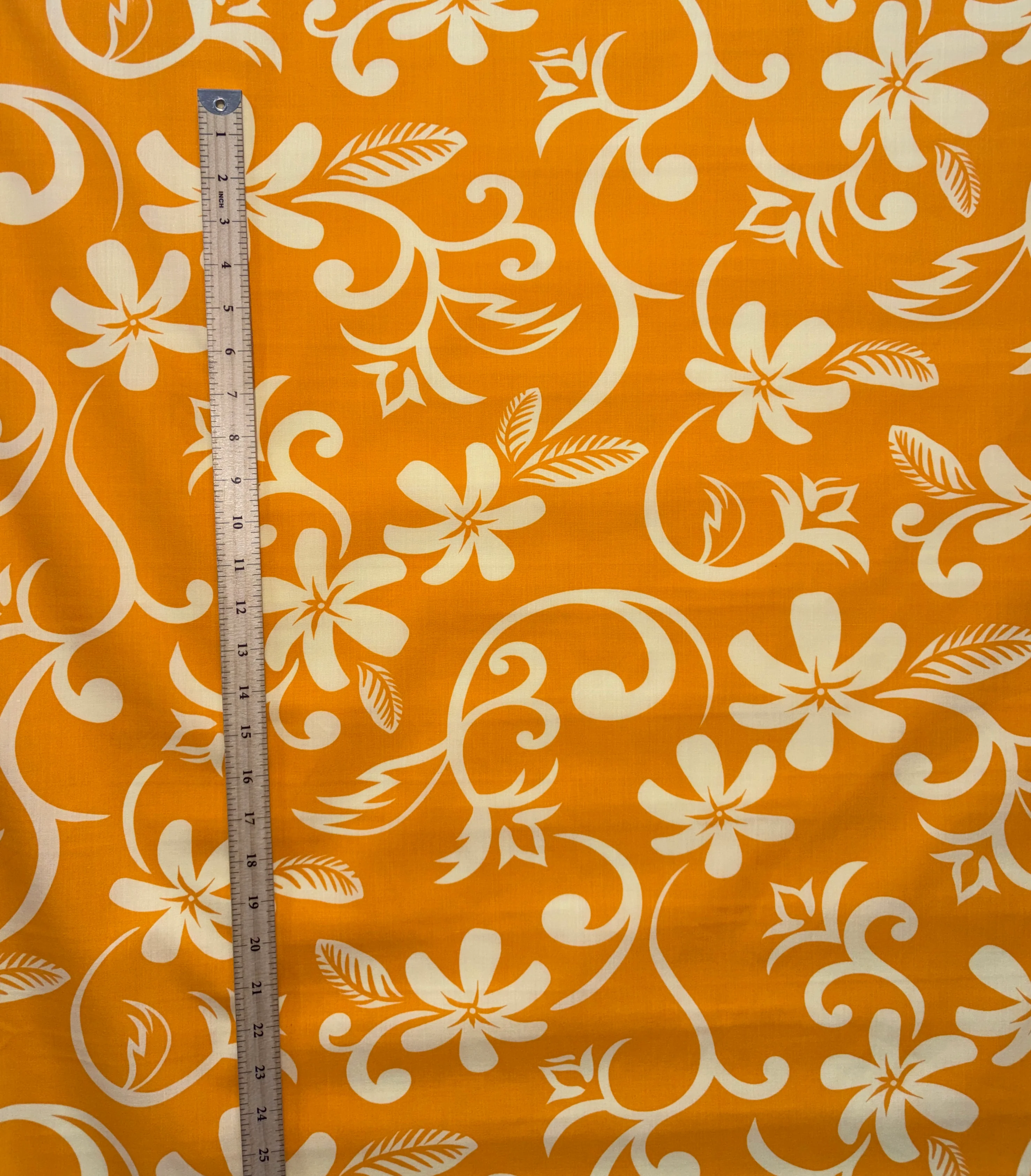 Plumeria Vine Poly Cotton Fabric | Islands Fabric - Image 5
