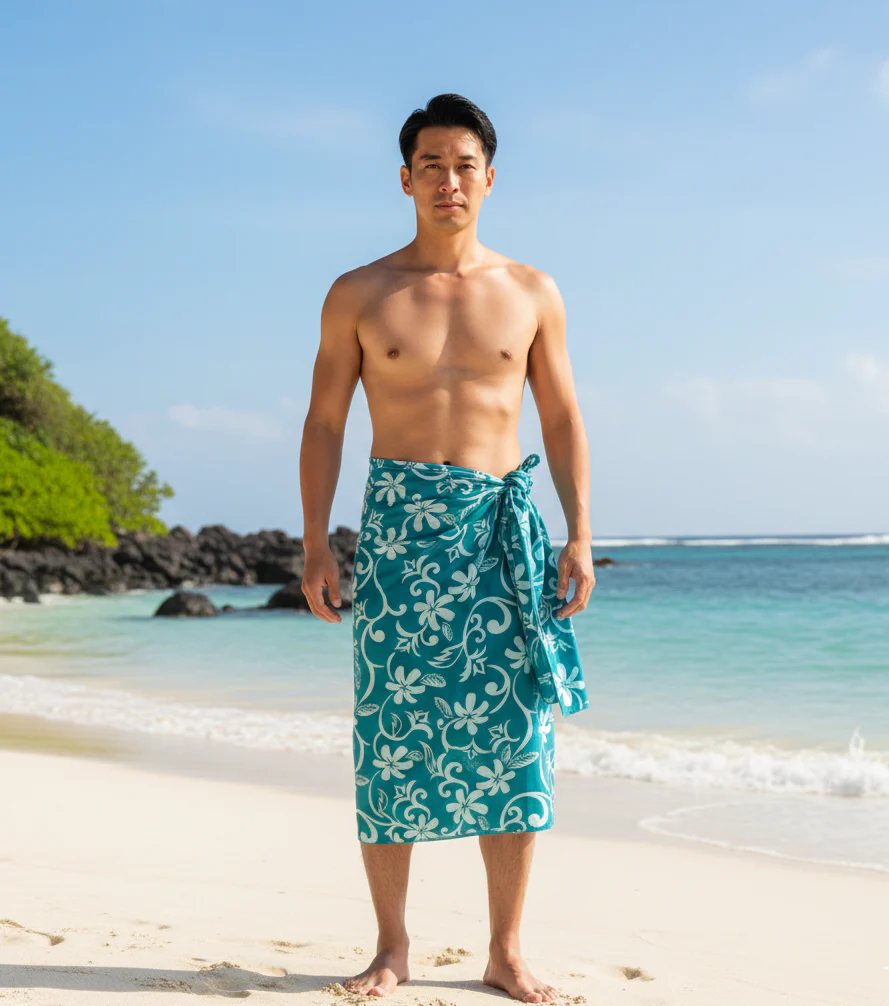 Plumeria Vine Poly Cotton Fabric | Islands Fabric - Image 7