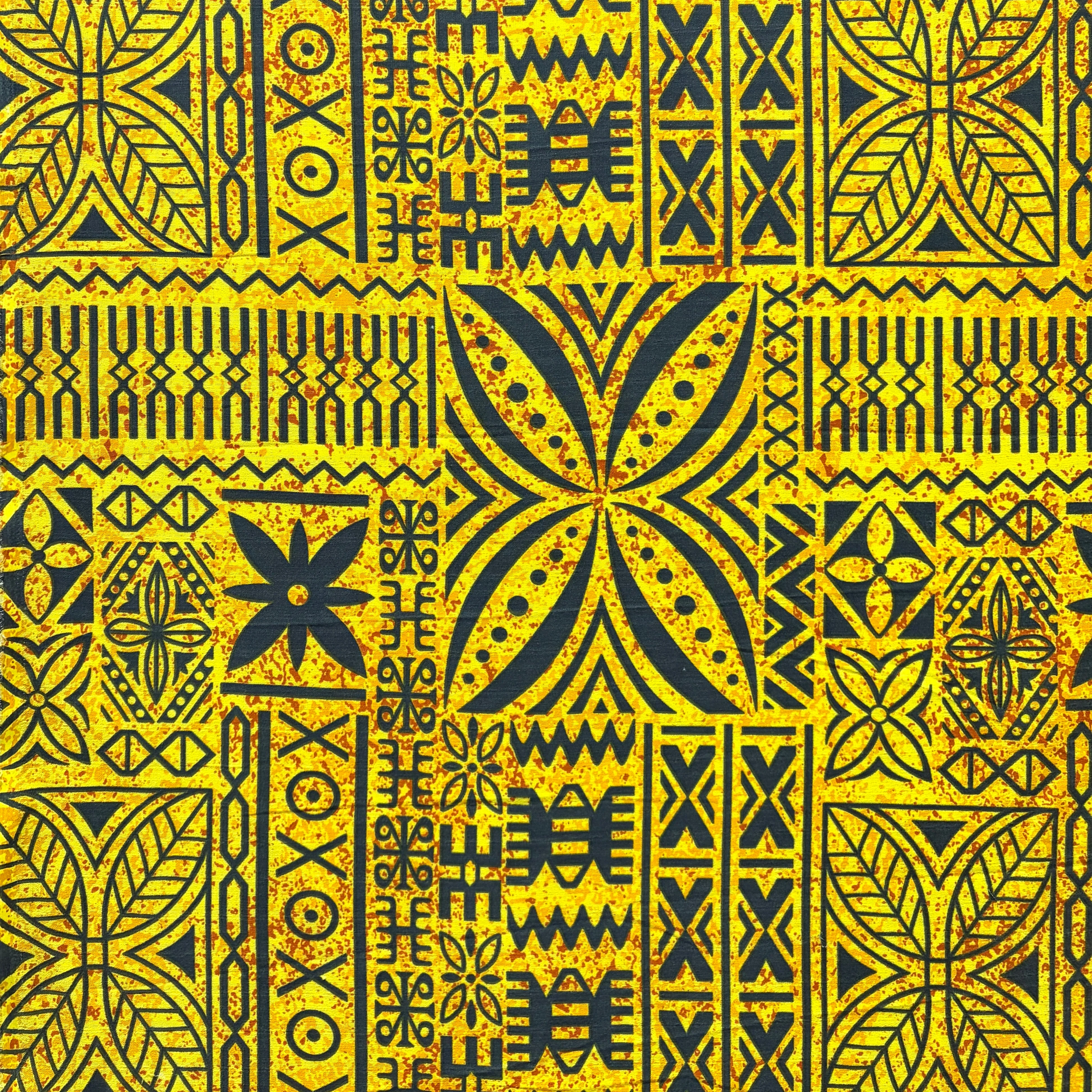 Polynesian Motif Barkcloth Fabric | Islands Fabric - Image 5