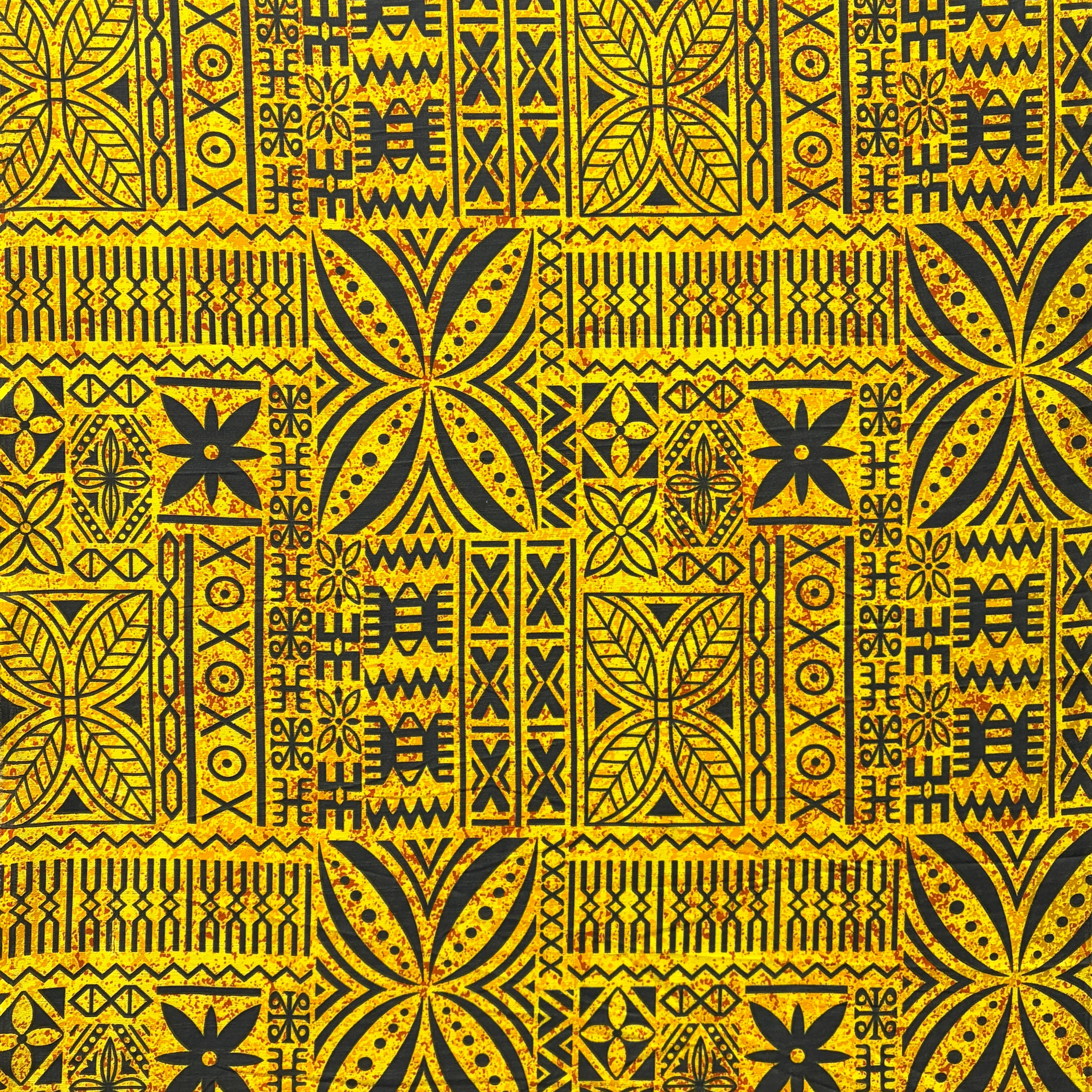 Polynesian Motif Barkcloth Fabric | Islands Fabric - Image 8