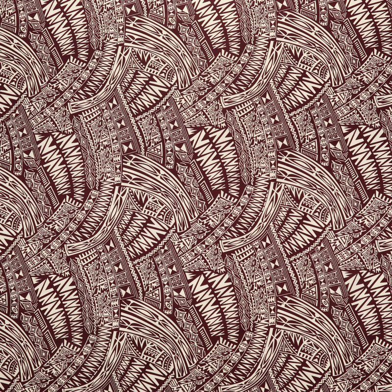 Traditional Polynesian Tattoo Fabric | Cotton Light-Barkcloth - Image 4