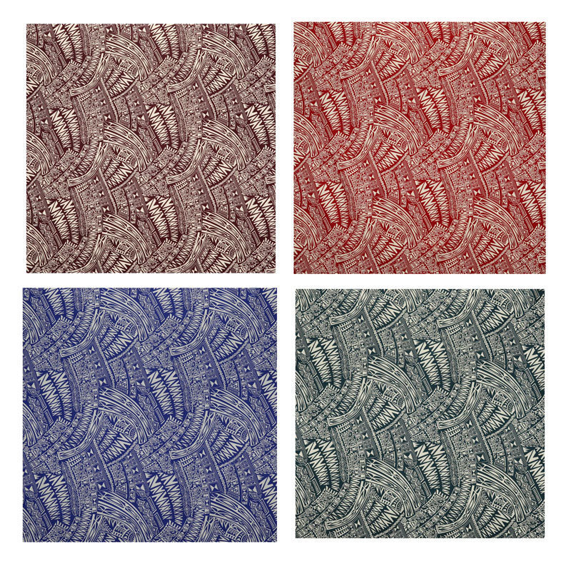 Traditional Polynesian Tattoo Fabric | Cotton Light-Barkcloth - Image 7