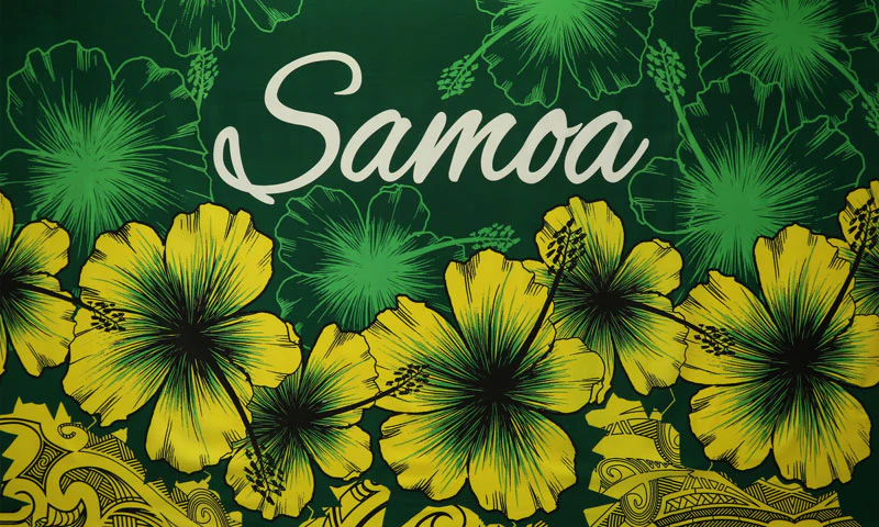Hibiscus Samoa Polyester Sarong | Islands Fabric - Image 5