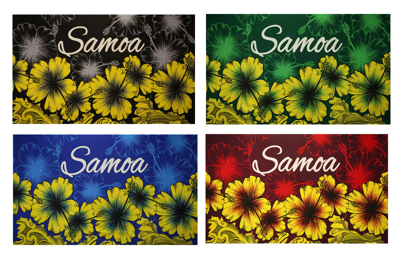 Hibiscus Samoa Polyester Sarong | Islands Fabric - Image 6