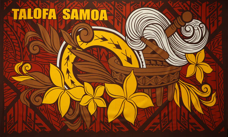 Talofa Samoa Kava Bowl Sarong | Islands Fabric - Image 3
