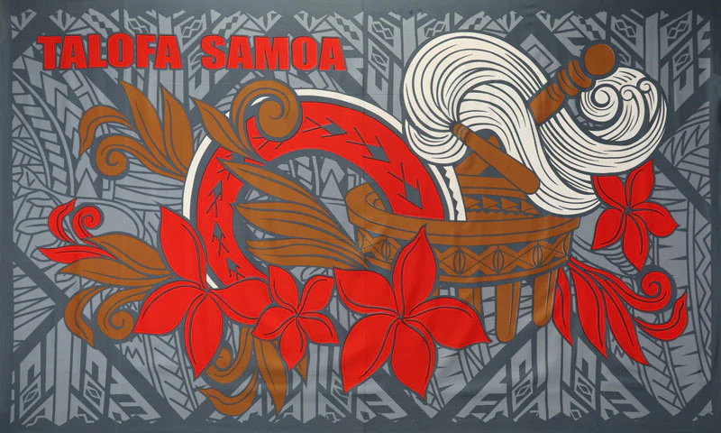 Talofa Samoa Kava Bowl Sarong | Islands Fabric - Image 4