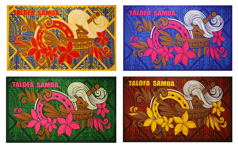 Talofa Samoa Kava Bowl Sarong | Islands Fabric - Image 6